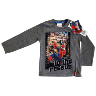 Sun City tričko s dlouhým rukávem Spiderman šedé