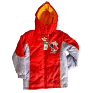 Sun City zimní bunda Angry Birds červená