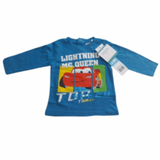 Kojenecké tričko dlouhý rukáv Cars modré