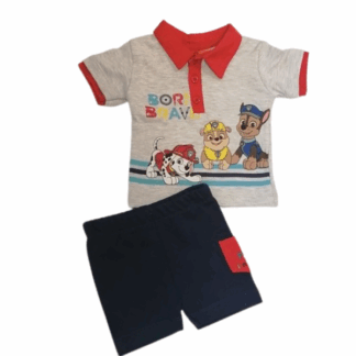 Kojenecký set šedý Tlapková patrola