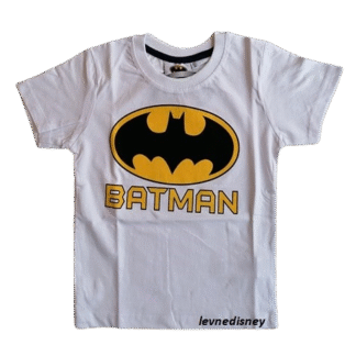 Chlapecké tričko Batman znak bílé