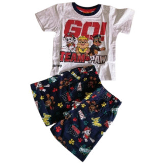 Chlapecký letní set/pyžamo Tlapková patrola GO modrý