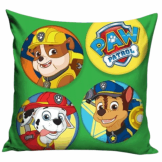 Dětský povlak na polštářek Tlapková patrola zelený