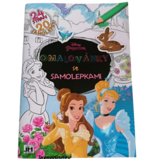 Omalovánky A4+ se samolepkami Princezny