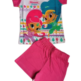 Letní set/pyžamo Shimmer and Shine růžové