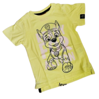 Chlapecké tričko Tlapková patrola žluté