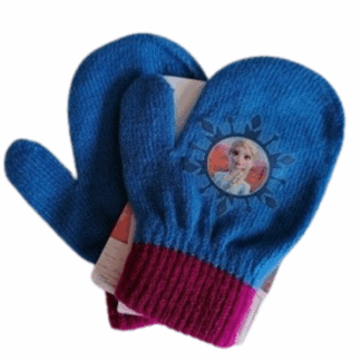Palcové úpletové rukavice Frozen modré