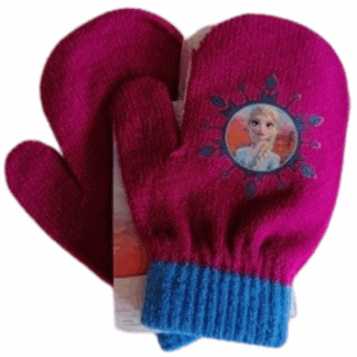 Palcové úpletové rukavice Frozen fialové