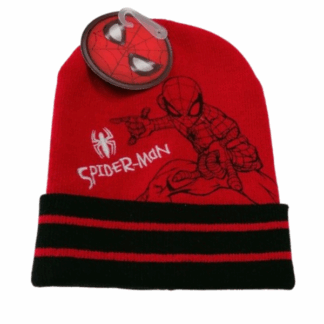 Chlapecká zimní čepice Spiderman červená