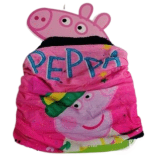 Dětský nákrčník Peppa Pig modrý flís