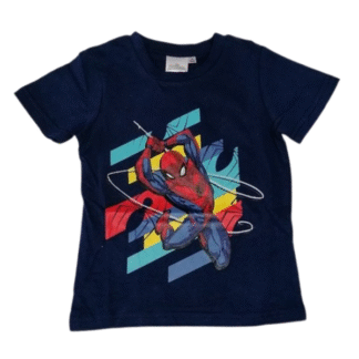 Chlapecké tričko Spiderman tm. modré