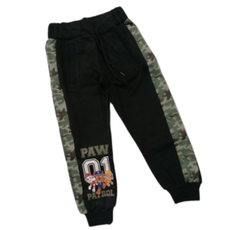 Chlapecké tepláky Tlapková patrola černé