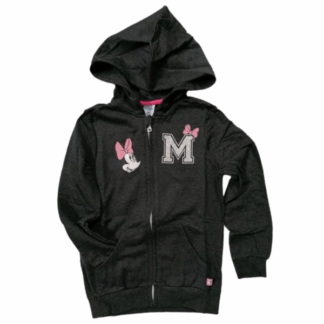 Dívčí mikina s kapucí Minnie dorost šedá