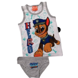 Set spodního prádla Tlapková patrola šedý