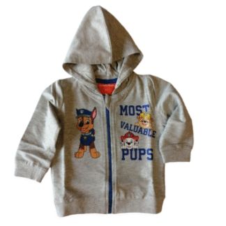 Dětská mikina Tlapková patrola šedá Chasse