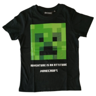 Dětské tričko Minecraft černé