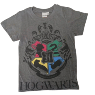 Dětské tričko dorost Harry Potter tm. šedé