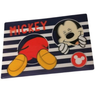 Dětská 3D jídelní podložka Mickey Mouse modrá