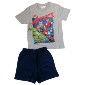 Chlapecký letní set/pyžamo Avengers šedé