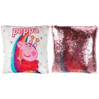 Dětský polštářek s flitry měnící Peppa Pig