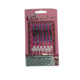 Dortové svíčky LOL Surprise - glitrové 12 ks