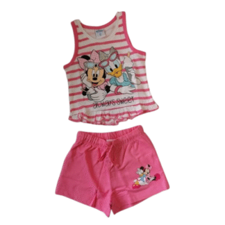 Dětský letní set Minnie a Daisy růžový