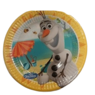 Párty papírové talířky Ledové království Olaf
