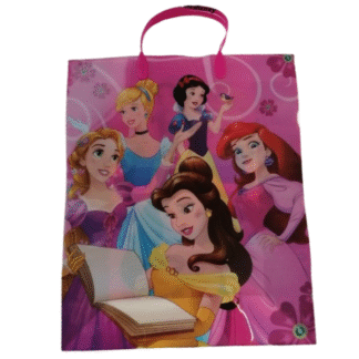 Plastová dárková taška Princezny 32x39x12