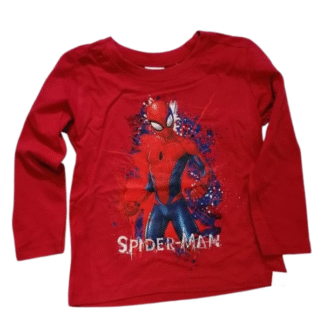 Chlapecké tričko dl. rukáv Spiderman červené