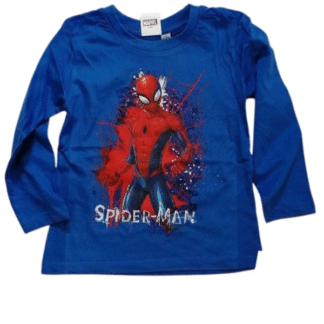 Chlapecké tričko dl. rukáv Spiderman modré