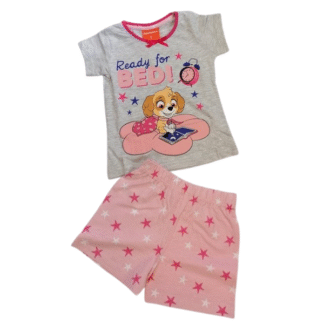 Dívčí pyžamo Tlapková patrola Skye šedorůžové