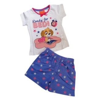 Dívčí pyžamo Tlapková patrola Skye bílofialové