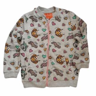 Dívčí mikina Tlapková patrola šedá