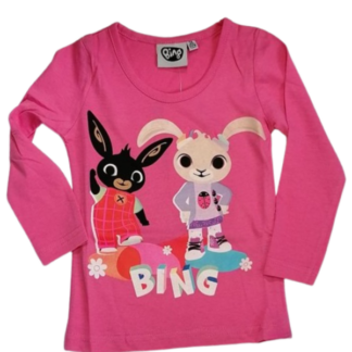 Dívčí tričko dl.rukáv Bing sv.růžové