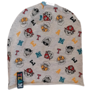 Dětská čepice jaro/podzim Tlapková patrola