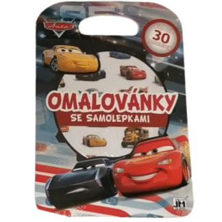 Omalovánky se samolepkami Cars