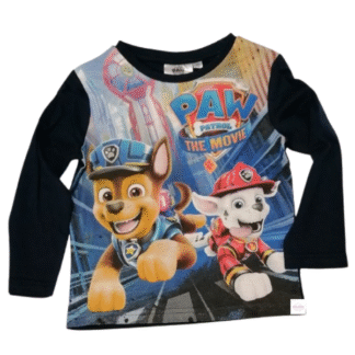 Chlapecké tričko dl.rukáv Tlapková patrola tm.modré