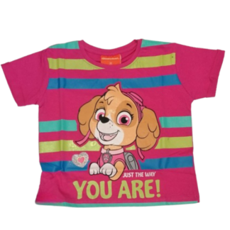 Dívčí tričko Tlapková patrola YOU ARE růžové