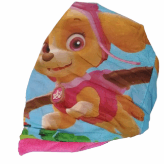 Dívčí zimní nákrčník Tlapková patrola růžový