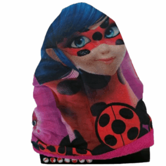 Dívčí zimní nákrčník Kouzelná Beruška růžový