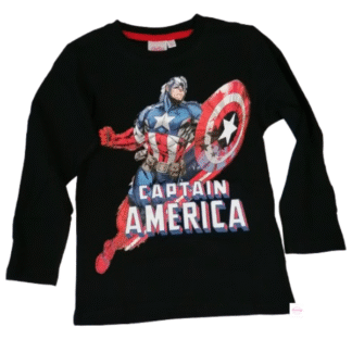 Chlapecké tričko dl.rukáv Avengers Kpt. Amerika