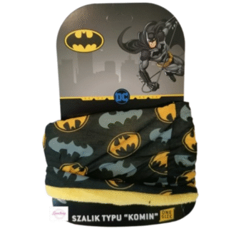 Dětský zimní nákrčník Batman žlutý