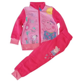 Dívčí tepláková souprava Peppa Pig tm.růžová