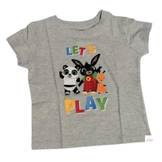 Dětské tričko Bing Flop a Pando šedé