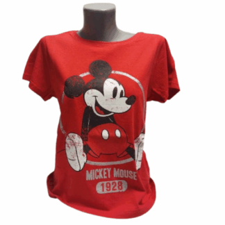 Dámské tričko Mickey Mouse červená