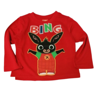 Chlapecké tričko Bing dl. rukáv červené