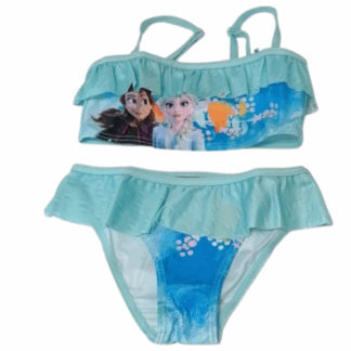 Dívčí dvoudílné plavky Frozen modré