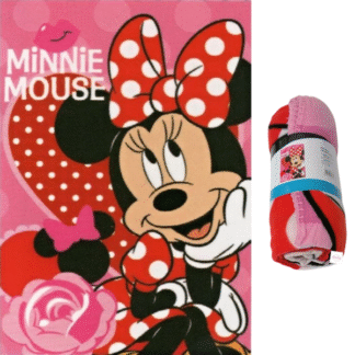 Dětská fleecová deka Minnie srdce 100*140