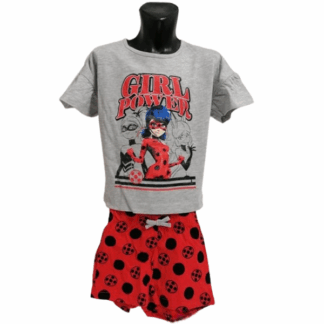 Dívčí letní set Kouzelná Beruška šedé