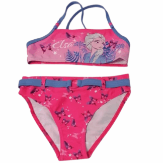 Dívčí dvoudílné plavky Frozen  Elza růžové